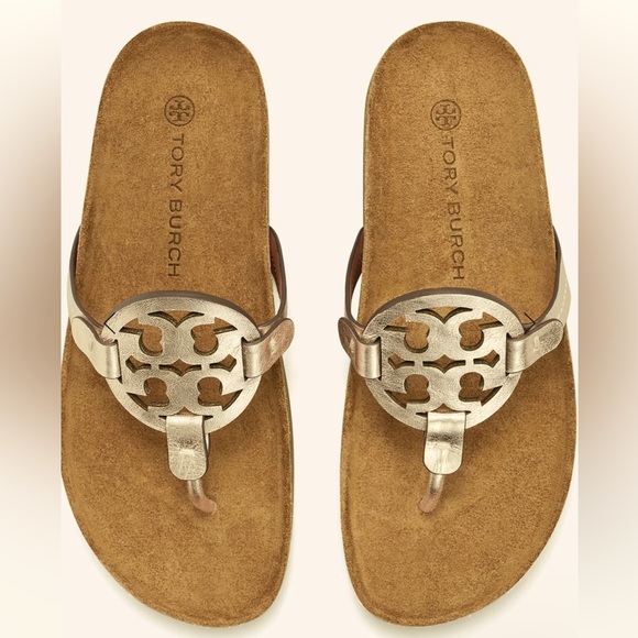 Tory Burch Shoes - TORY BURCH Miller Cloud Sandal - muted gold size 6.5